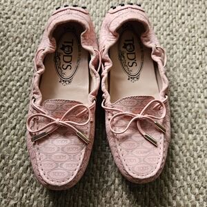 Tod's X Alber Elbaz Happy Moments Pink Loafers Shoes Women's 37.5 US (7)